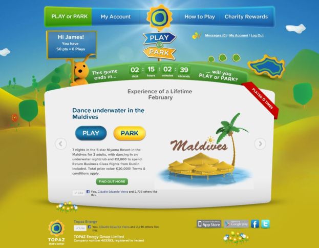 Topaz Play or Park App