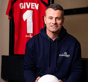 Champions Travel Sign Shay Given