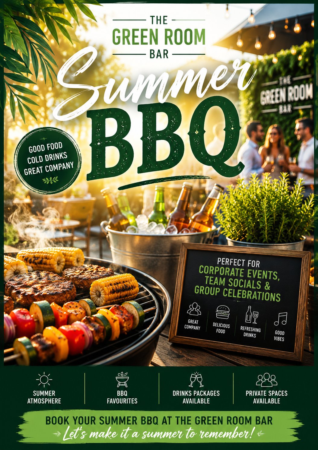 Summer BBQ Parties at The Green Room Bar